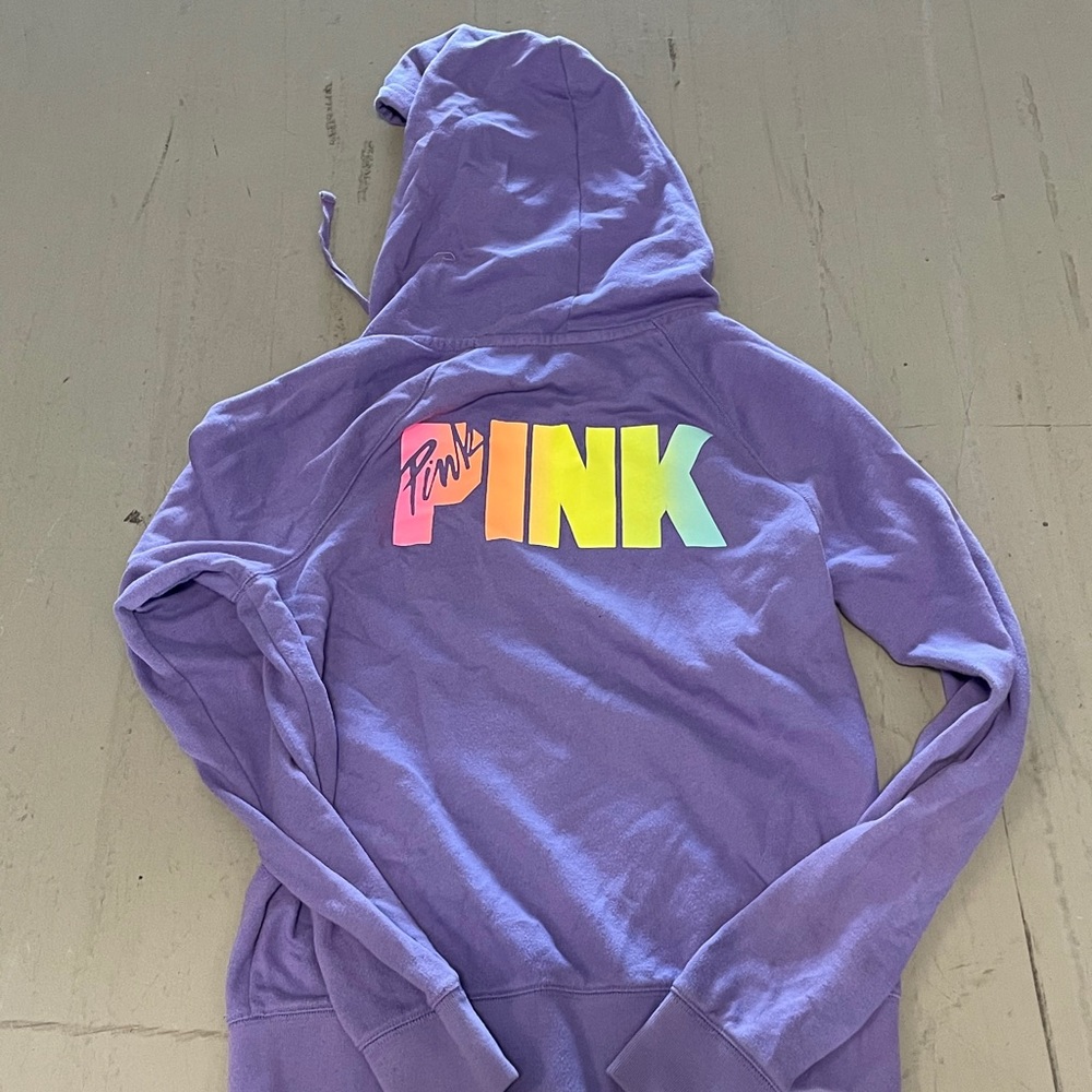 VS Pink Ombre Purple Full Zip Hoodie